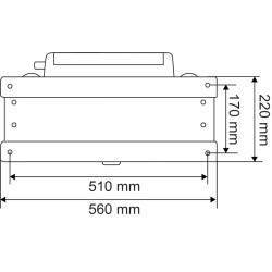 Abreuvoir Polybac 25 M simple avec rebord intérieur et support de fixation Abreuvoir Polybac 25 M simple avec rebord intérieur et support de fixation