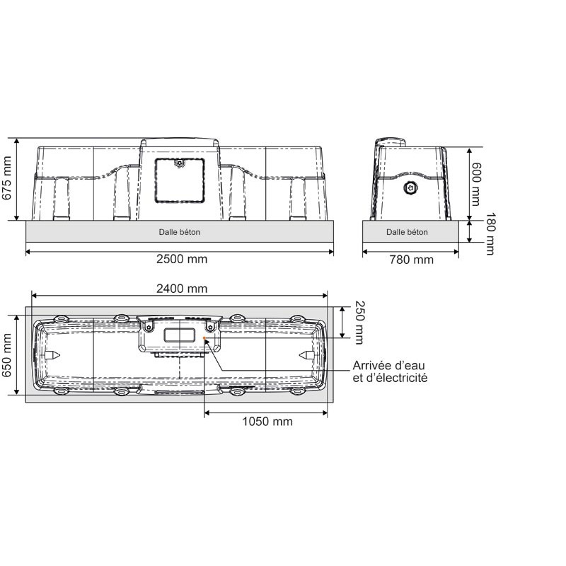Abreuvoir POLYMASTER PM 2.40 chauffant Abreuvoir POLYMASTER PM 2.40 chauffant