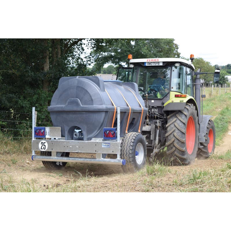 Citerne à eau 2000 litres roulante pour tracteur 