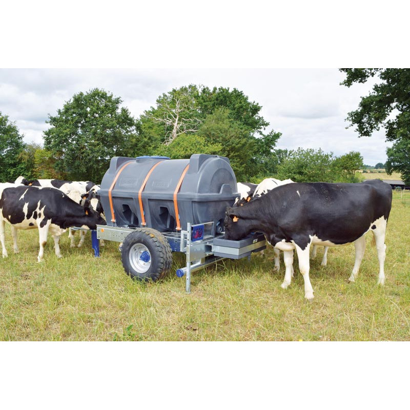 Citerne à eau 2000 litres roulante pour tracteur 