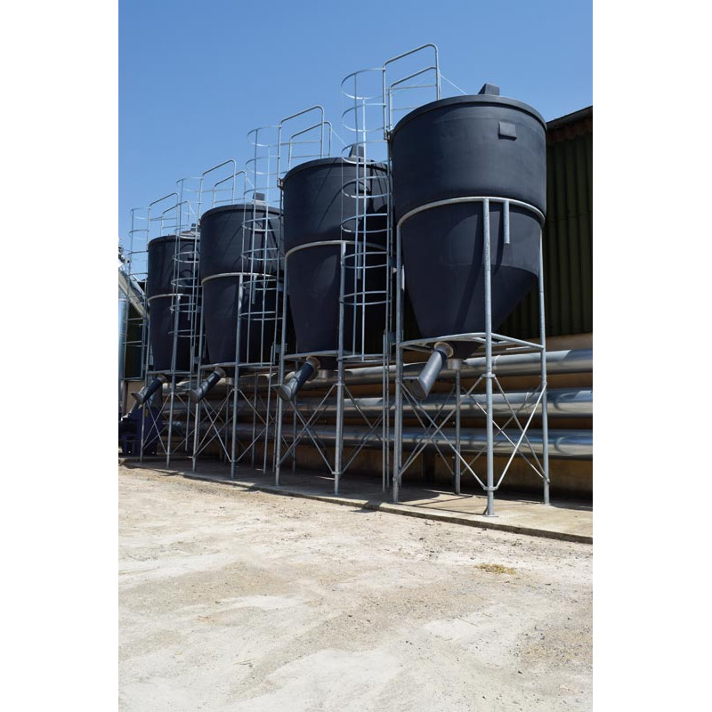 Silo à aliments grande contenance 9,70 m³ Silo à aliments grande contenance 9,70 m³