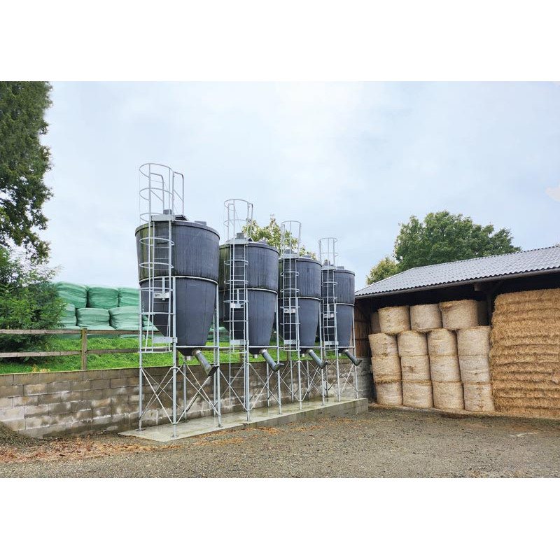 Silo à aliments grande contenance 9,70 m³ Silo à aliments grande contenance 9,70 m³