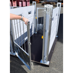 Portillon arrière barreaudé pour case à veaux HYGIENE PRO PM