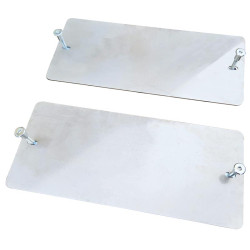 Obturateurs inox pour cloisons PEHD