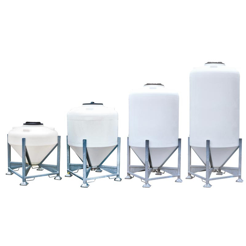 Silo à aliments 500 L avec trappe sur châssis 