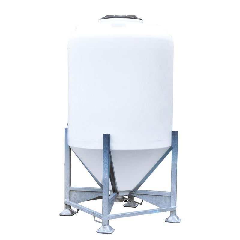 Silo à aliments 1500 L avec trappe sur châssis Silo à aliments 1500 L avec trappe sur châssis