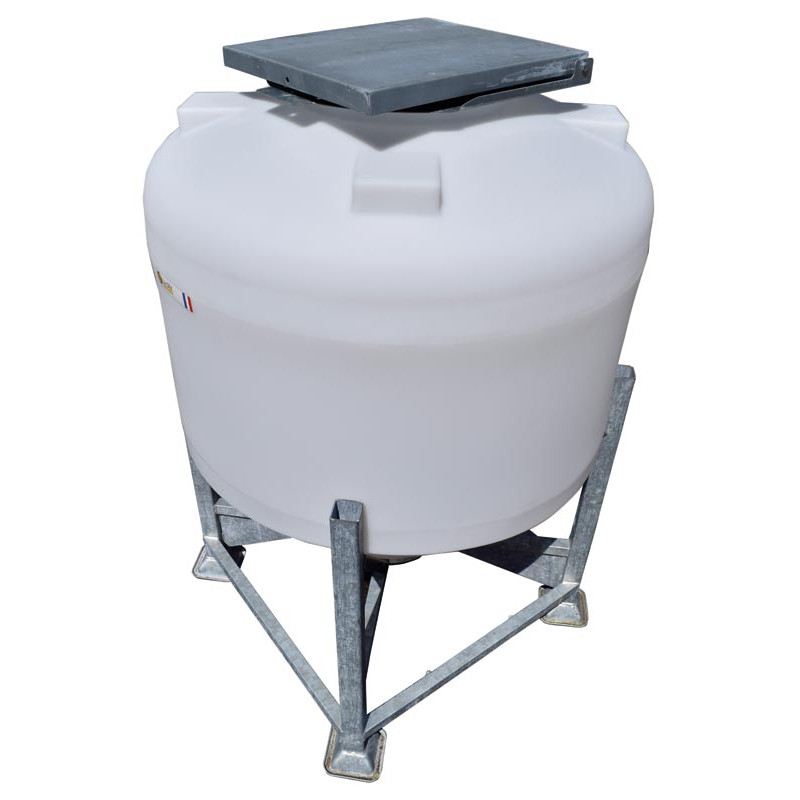 Couvercle galva pour silo à aliments petite contenance