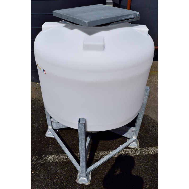 Couvercle galva pour silo à aliments petite contenance