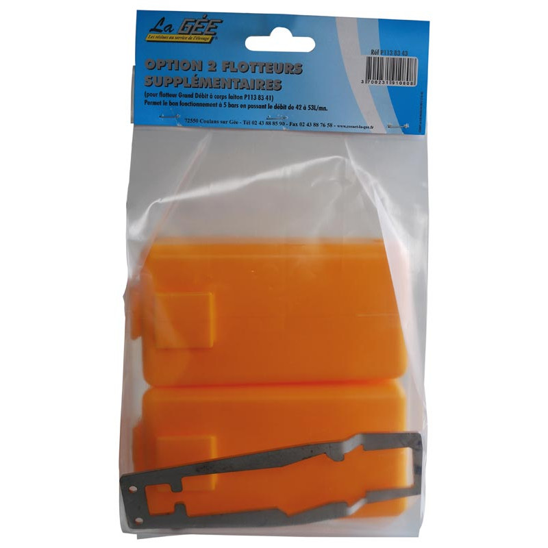 Flotteur double pour robinet flotteur