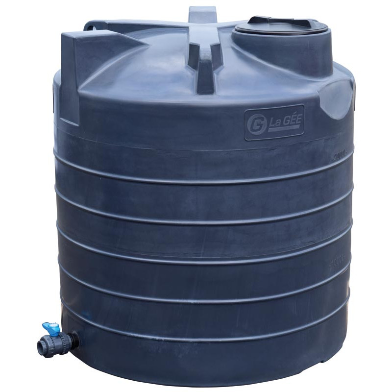 Cuve de stockage aérienne verticale 3000 l. ø 1,60 m Cuve de stockage aérienne verticale 3000 l. ø 1,60 m