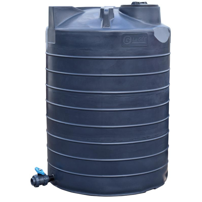Cuve de stockage aérienne verticale 4000 l. ø 1,60 m