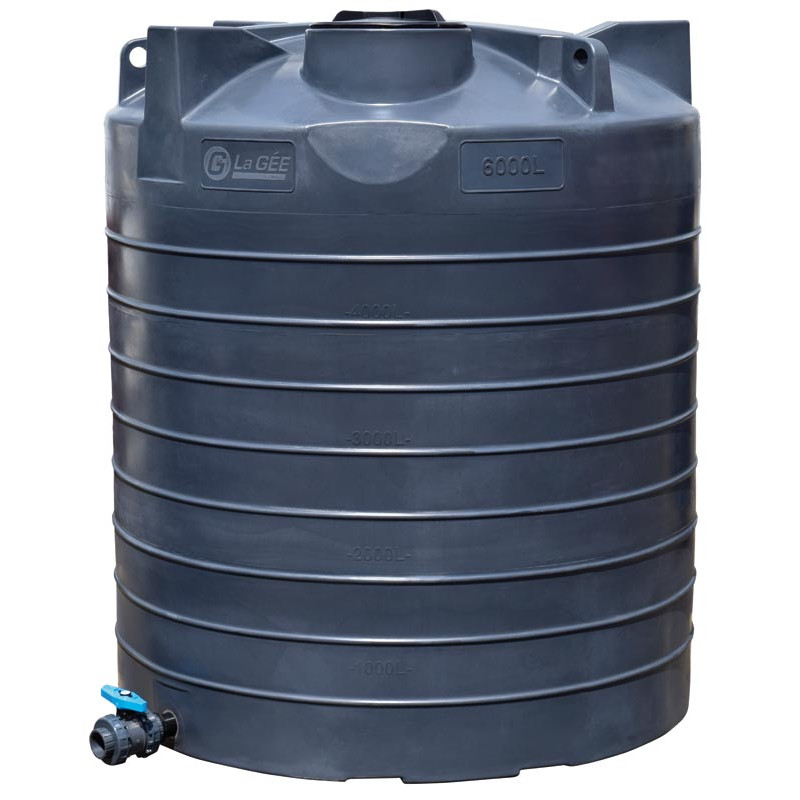 Cuve de stockage aérienne verticale 6000 l. ø 1,95 m Cuve de stockage aérienne verticale 6000 l. ø 1,95 m