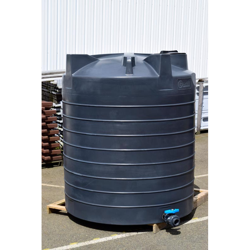 Cuve de stockage aérienne verticale 6000 l. ø 1,95 m Cuve de stockage aérienne verticale 6000 l. ø 1,95 m