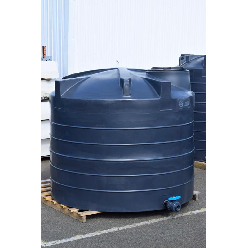 Cuve de stockage aérienne verticale 8000 l. ø 2,39 m
