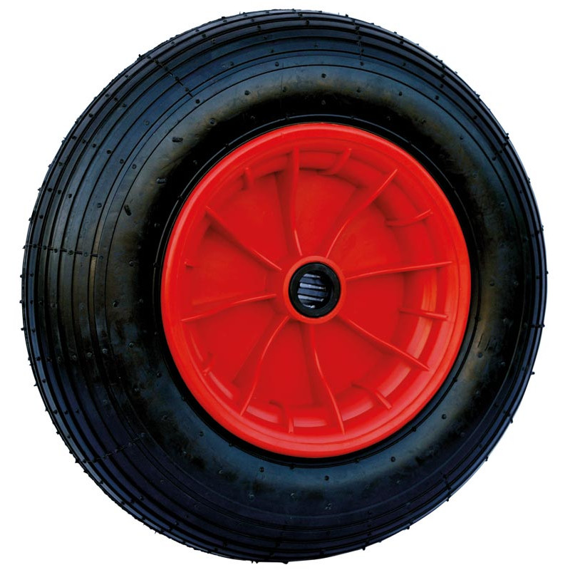 Roue gonflable avec jante plastique