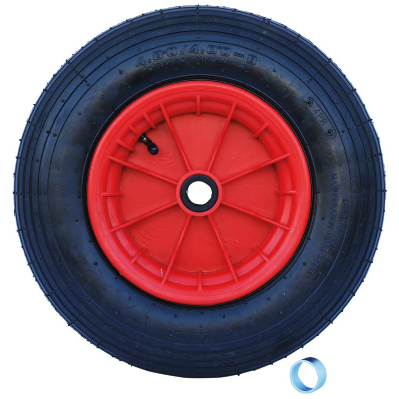 Roue gonflable avec jante plastique